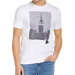Men's Empire State Building Stitch S/P /CH White